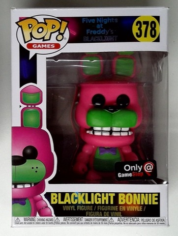 Pop! Vinyl: Games: Blacklight Bonnie: 378: Blacklight(OPEN BOX)